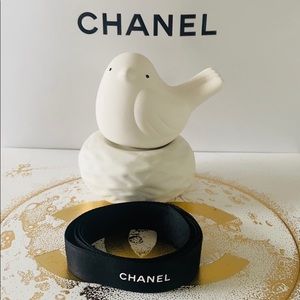 CHANEL Authentic Black and White Lettering